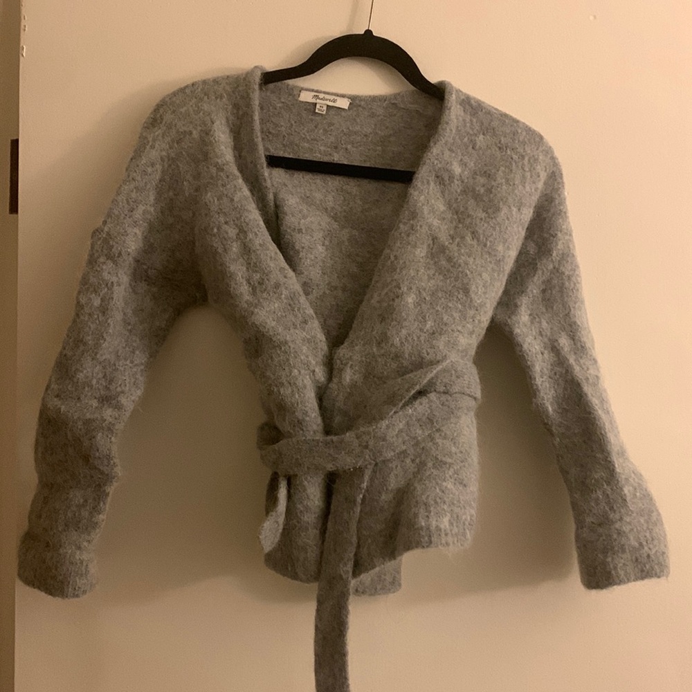 Madewell belted cardigan